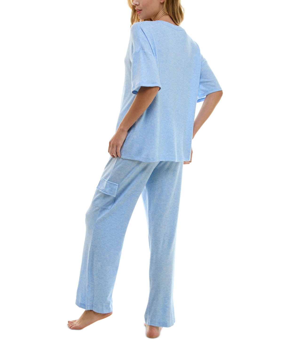 Roudelain Women's 2-Pc. Short-Sleeve Cargo Pajamas Set