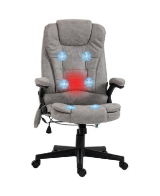 HOMCOM 6 Point Vibrating Massage Office Chair with Lumbar Heat