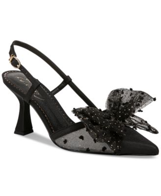 Circus NY by Sam Edelman - Tess Pointed-Toe Slingback Bow Pumps