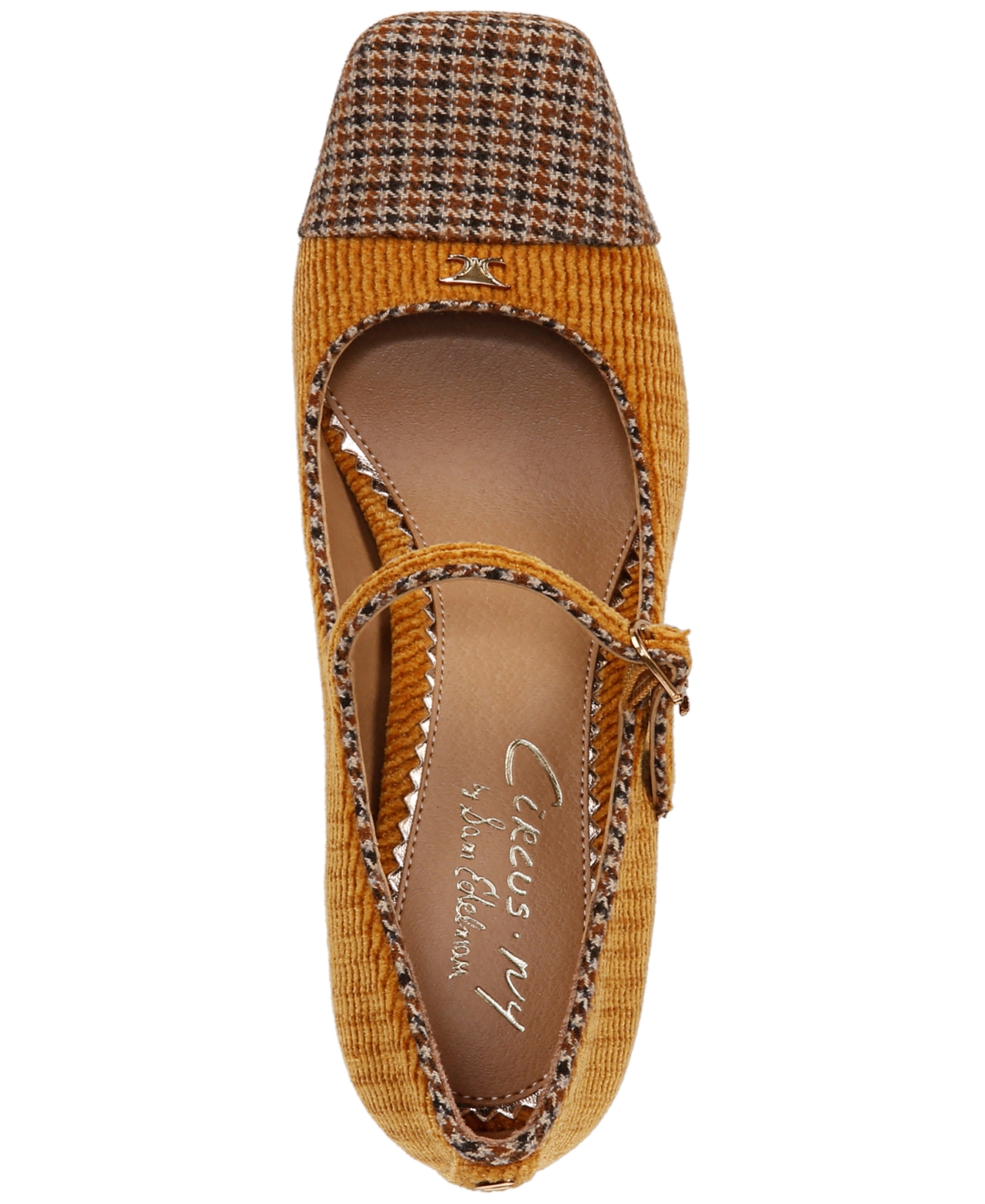 Circus Ny by Sam Edelman Elora Blade-Heel Capped-Toe Mary Jane Pumps -Chestnut Tweed Multi