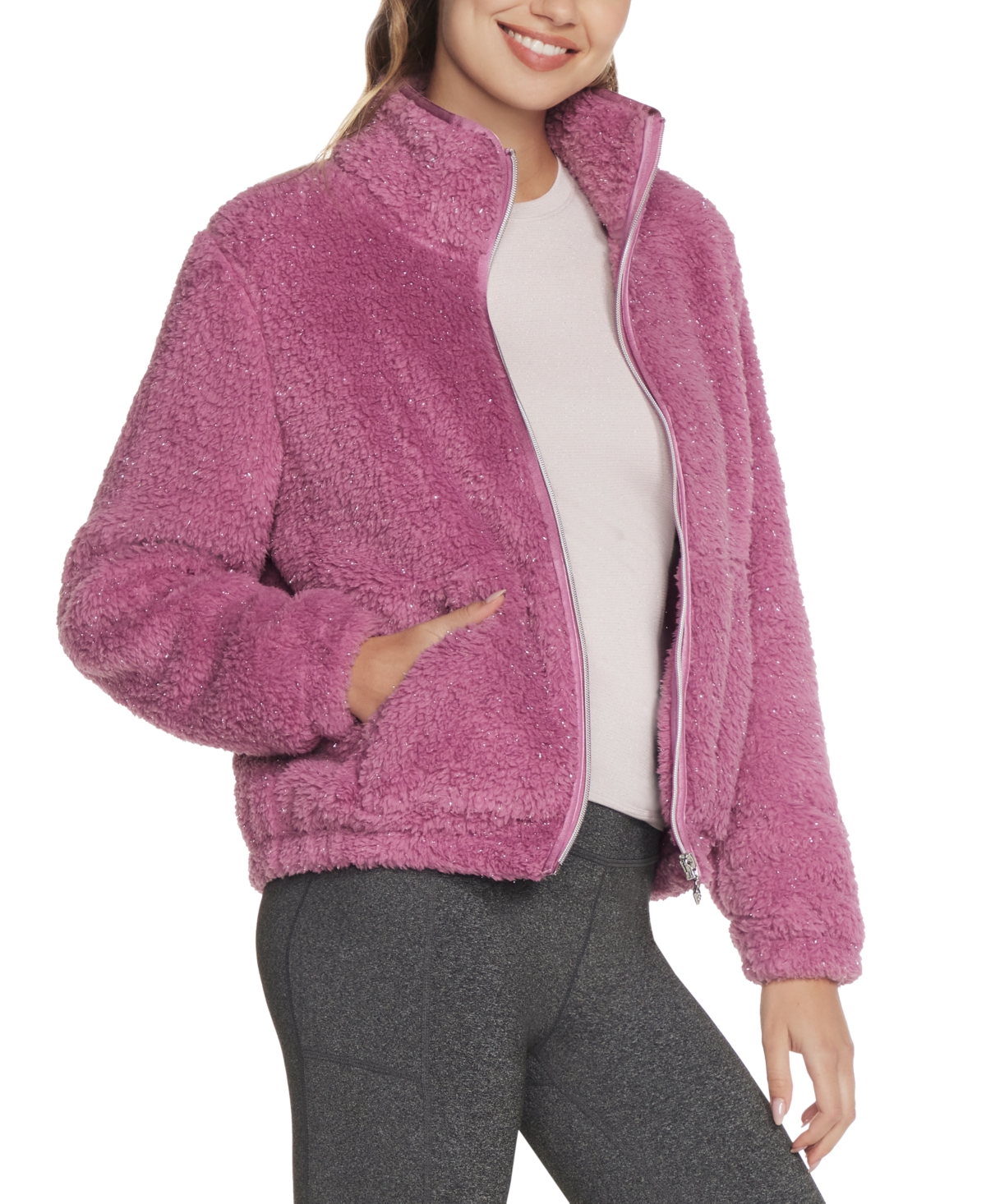 Skechers Women's GoSnuggle Shine Fleece Jacket