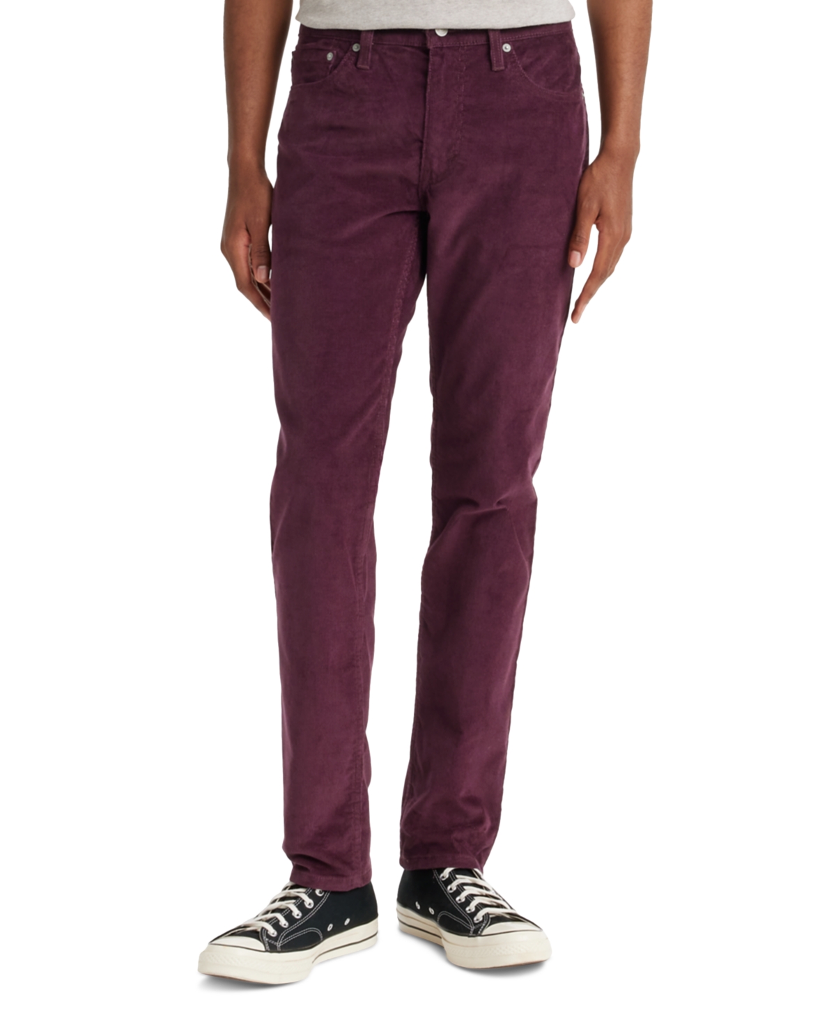 Levi's Men's 511 Slim-Fit Corduroy Pants - Deep Burgundy
