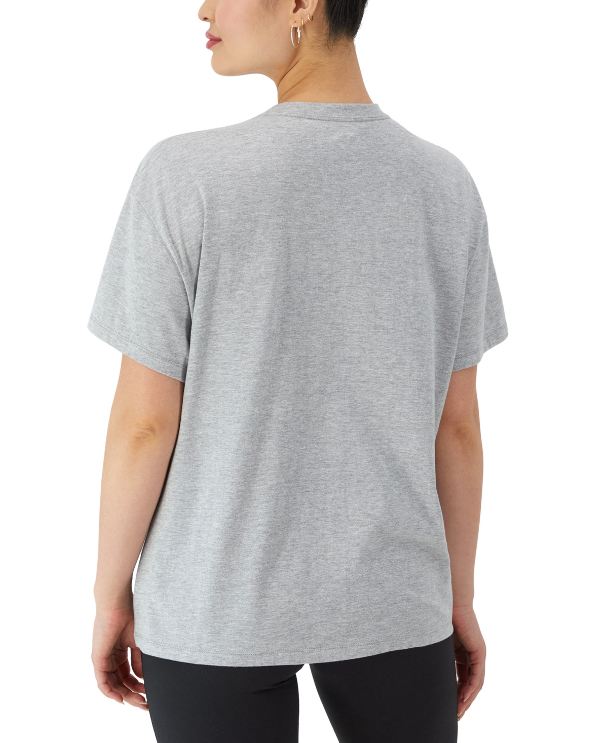 Champion Women's Oversized Graphic-Print Crewneck Tee