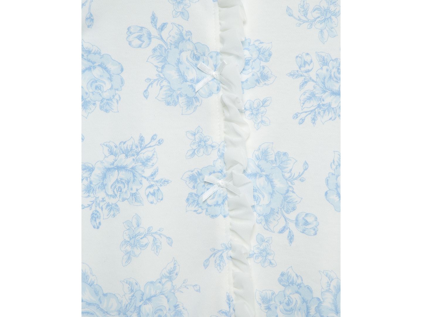 Комплекты Little Me Cotton Blue Roses Footie & Headband Set для девочек-малышей, цвет: Синий — фото 4