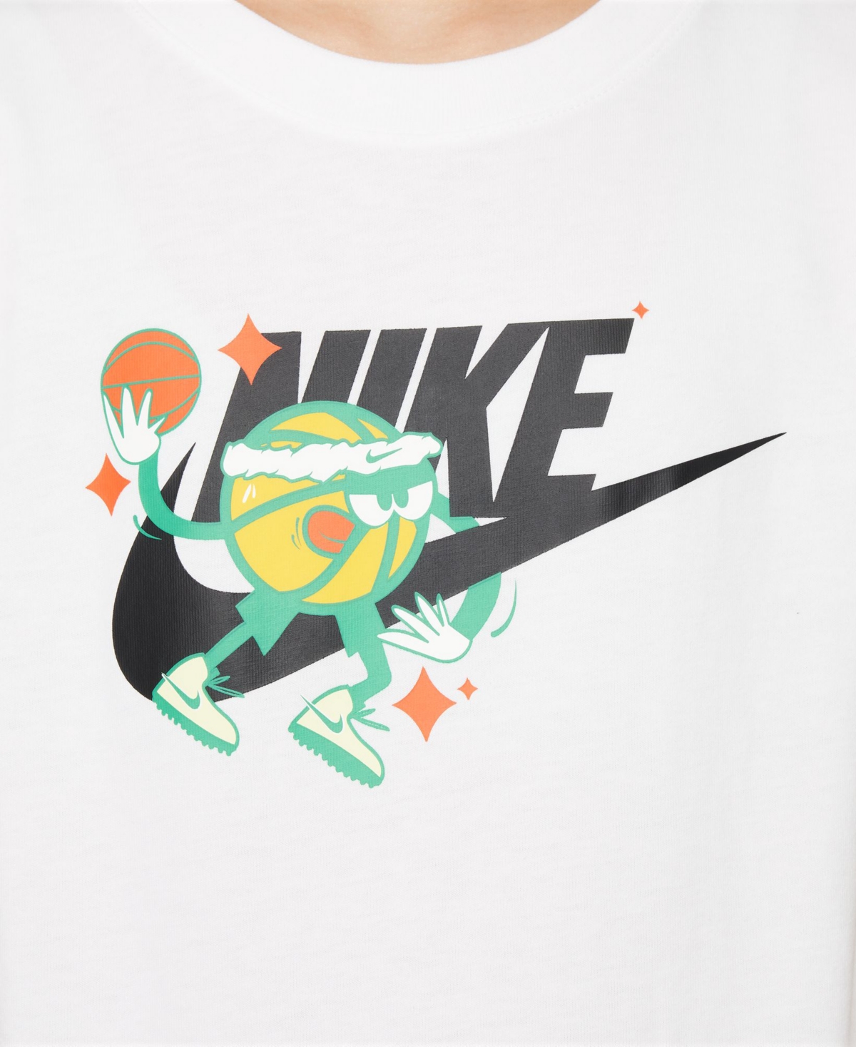Nike Big Kids' Sportswear Logo Graphic Crewneck T-Shirt