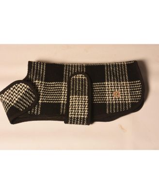 L Black & White Dog Blanket Coat