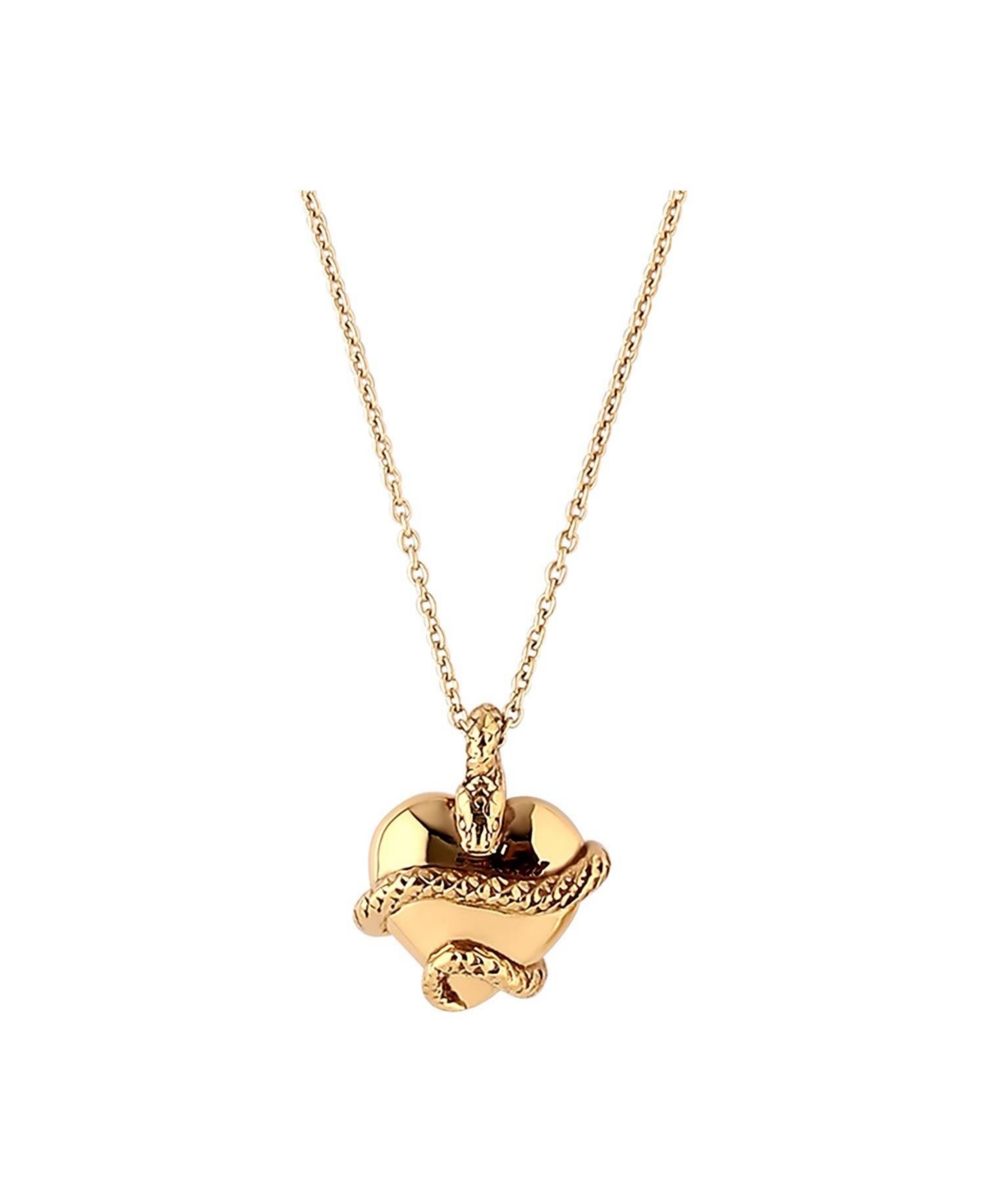Wise Heart Charm Necklace Gold - Gold