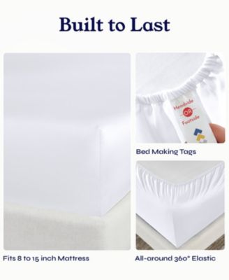 100% Extra Long Staple Cotton, 500 Thread Count Sateen Weave Sheet Set