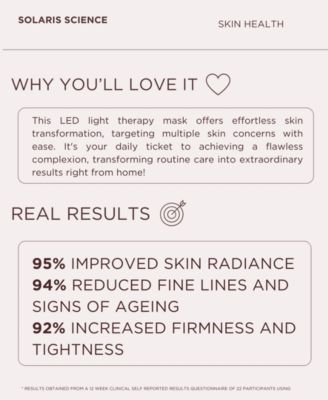 LED Light Therapy Silicone Face and Neck Mask Set