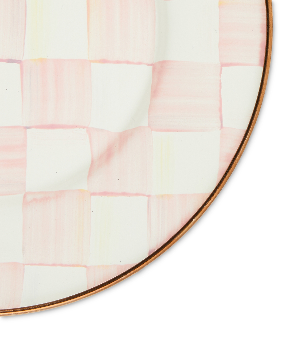 Shop Mackenzie-childs Rosy Check Salad/dessert Plate In No Color
