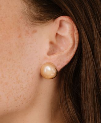 Polished Pebble Stud Earrings