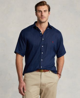 Ralph lauren big and tall linen shirts on sale