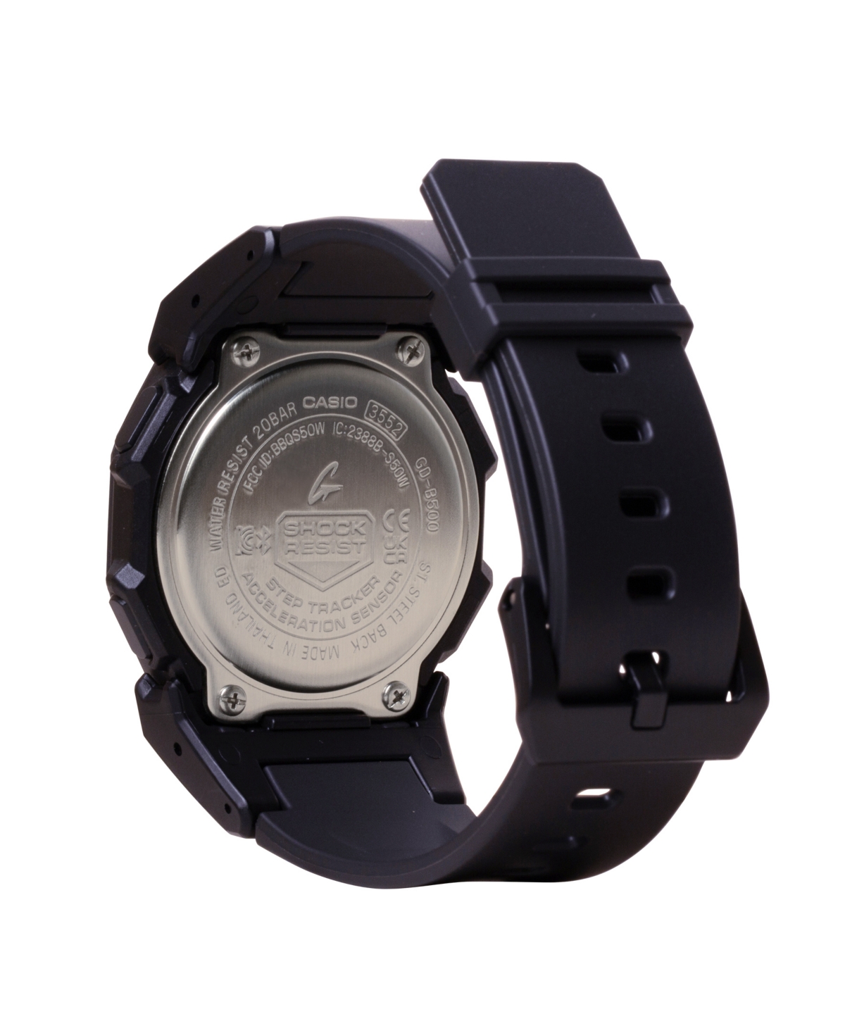 G-SHOCK MEN'S DIGITAL BLACK RESIN WATCH, 46.3MM GDB500-1 