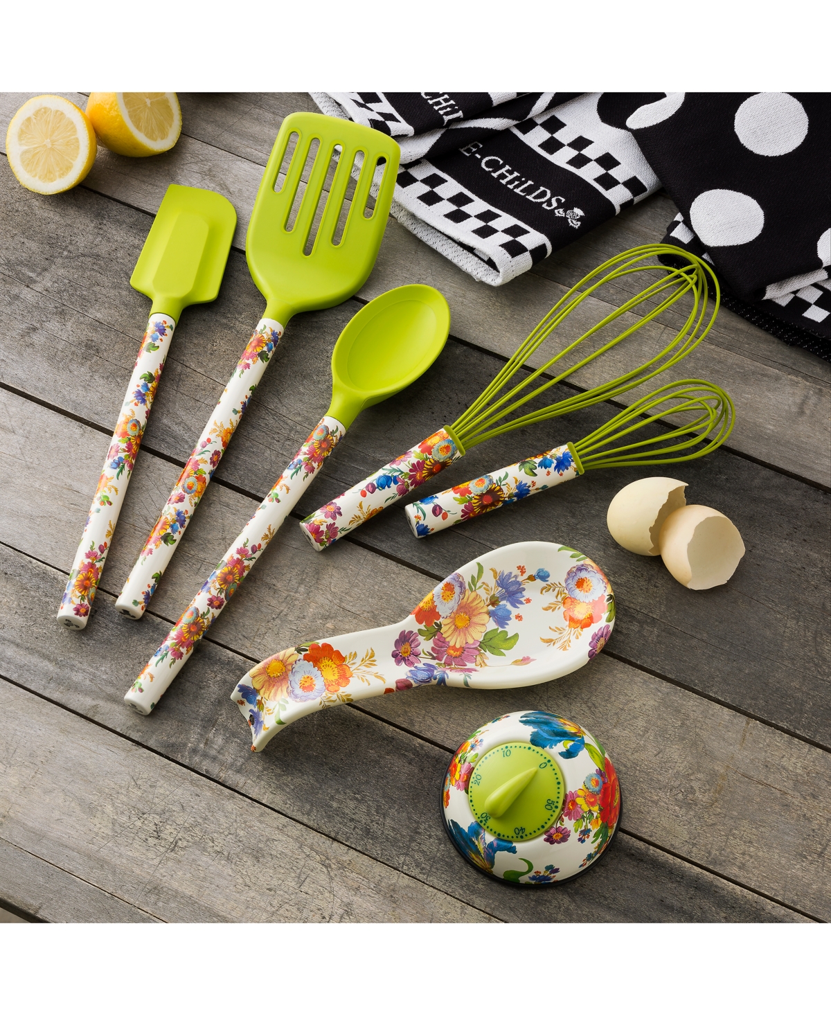 Mackenzie-childs White Flower Market Spoon Rest In No Color