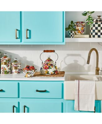 White Flower Market 3-Qt. Tea Kettle