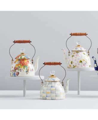 White Flower Market 2-Qt. Tea Kettle