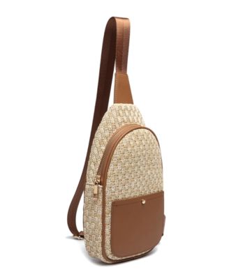 LIKE DREAMS Lily Straw Small Crossbody Sling Bag