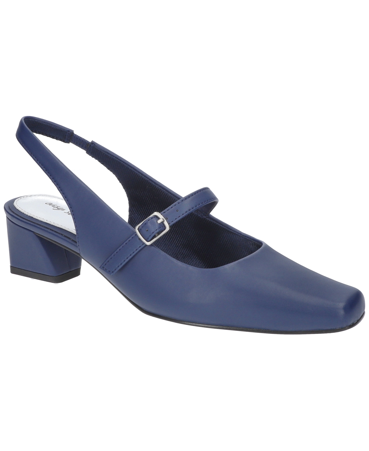 Easy Street Women's Cameo Square Toe Slingback Pumps