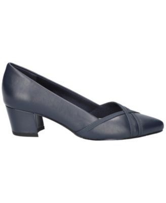 Women's Lotus Block Heel Pumps