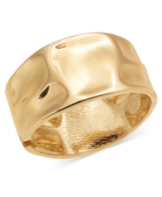 I.N.C. International Concepts - Hammered Wide Bangle Bracelet
