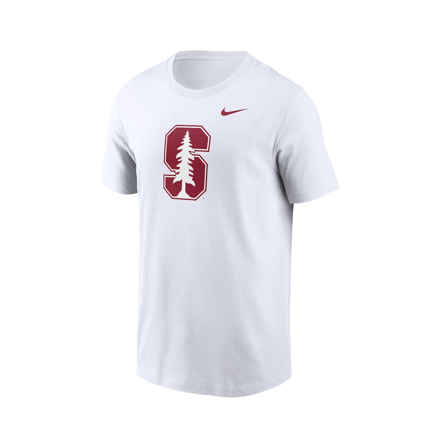 Мужская футболка Nike White Stanford Cardinal Primetime Evergreen Logo — фото 2
