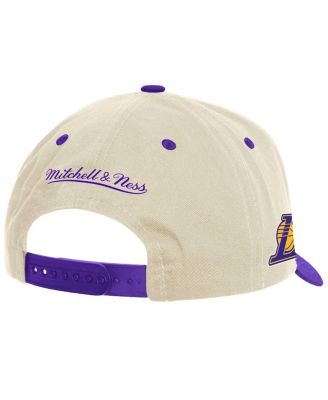 Men's Cream Los Angeles Lakers Game On Two-Tone Pro Crown Adjustable Hat