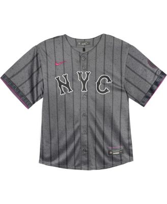 Baby Francisco Lindor Graphite New York Mets 2024 City Connect Limited Player Jersey