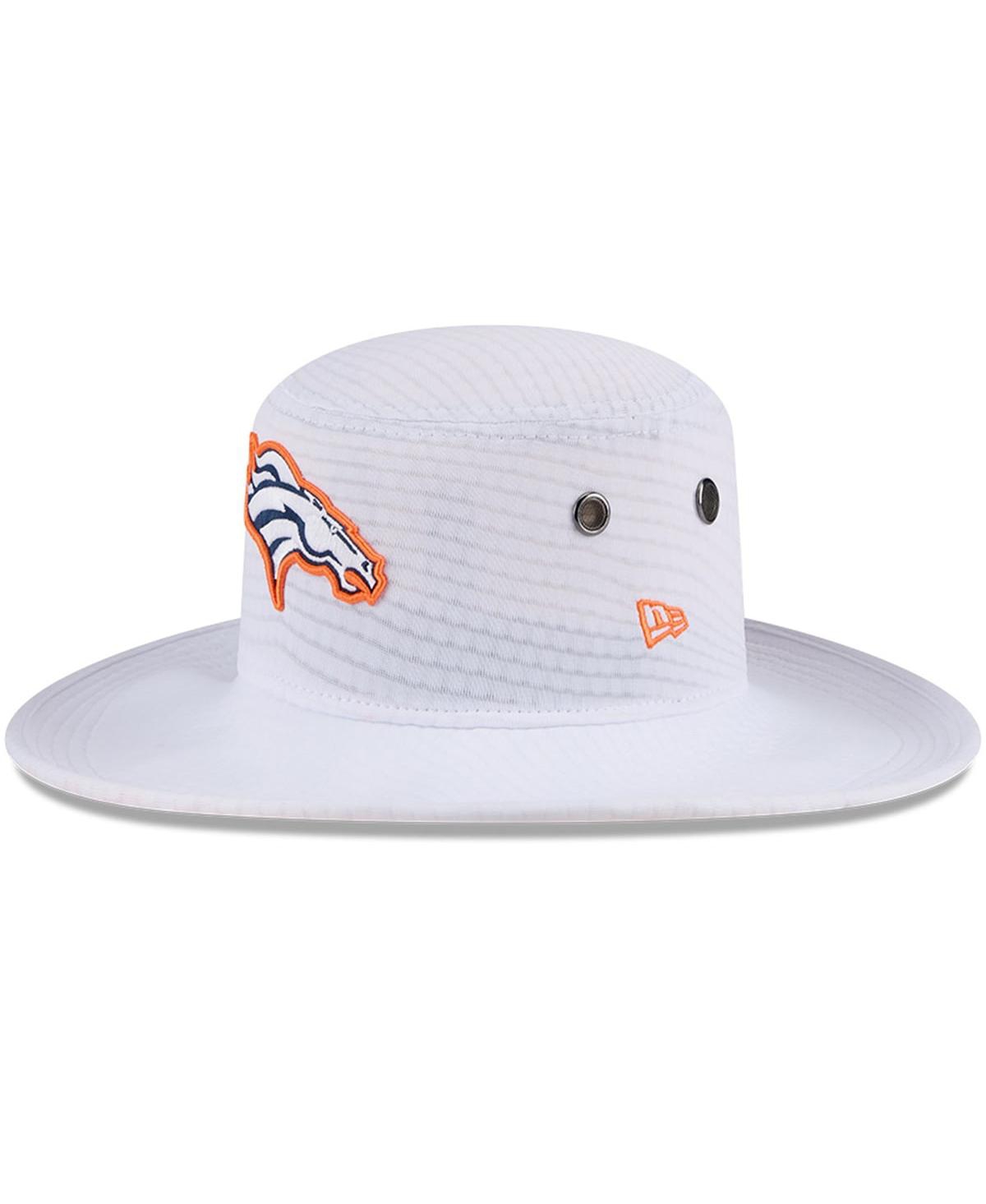 New Era Men's White Denver Broncos 2024 Nfl Training Camp Panama Bucket Hat In White
