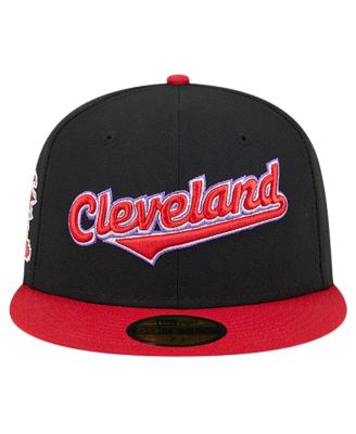 New Era 59FIFTY Cleveland Indians キャップ New Era Men's Black Cleveland Indians Cooperstown Collection Retro