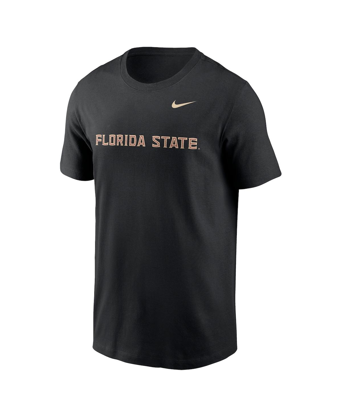 Nike Men'sFlorida State Seminoles Primetime Evergreen Wordmark T-Shirt - Black