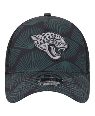 Men's Black Jacksonville Jaguars Agave Trucker 9FORTY Adjustable Hat