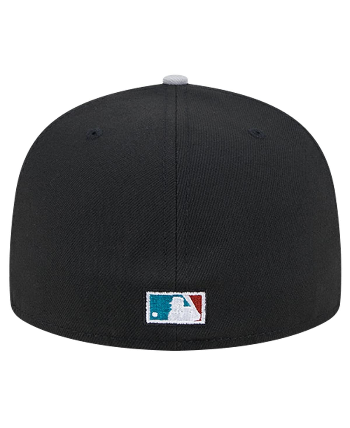 NEW ERA MEN'S BLACK CHICAGO WHITE SOX RETRO SPRING TRAINING 59FIFTY FITTED HAT 