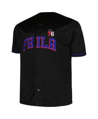 Men's Black Philadelphia 76ers Big Tall Pop Jersey