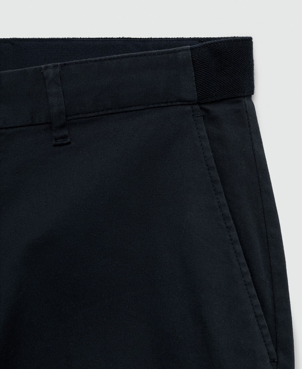 Mango Men's Cotton Tapered Crop Pants
