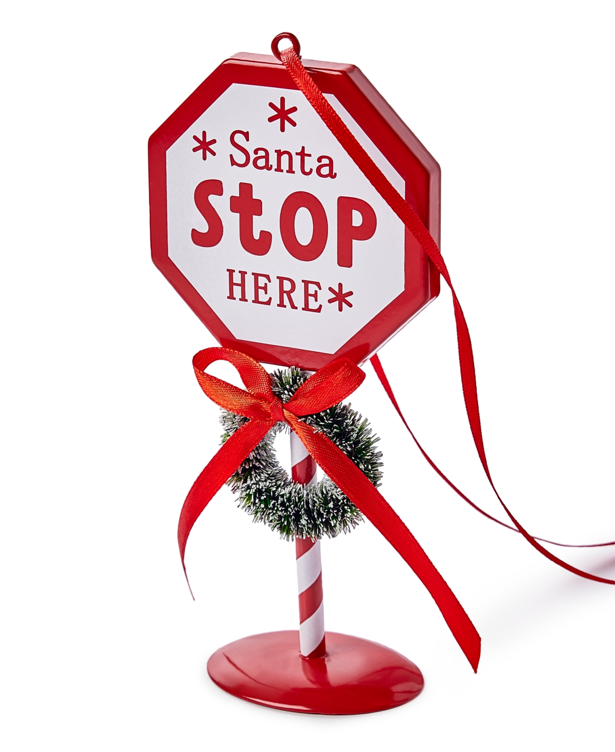 Holiday Lane Christmas Cheer Santa Stop Here Ornament, Exclusively at Macy's