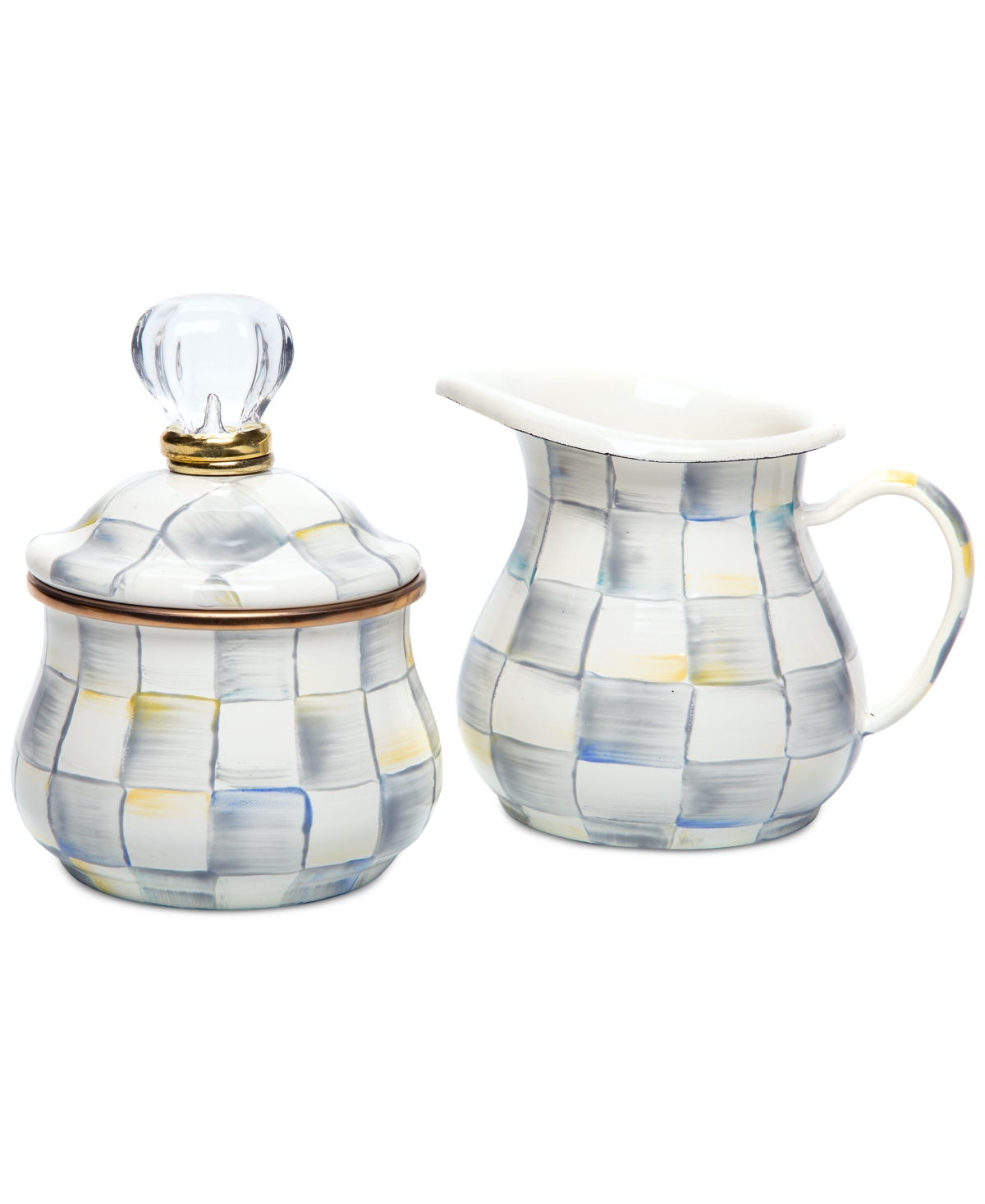 Mackenzie-childs Sterling Check Creamer In No Color