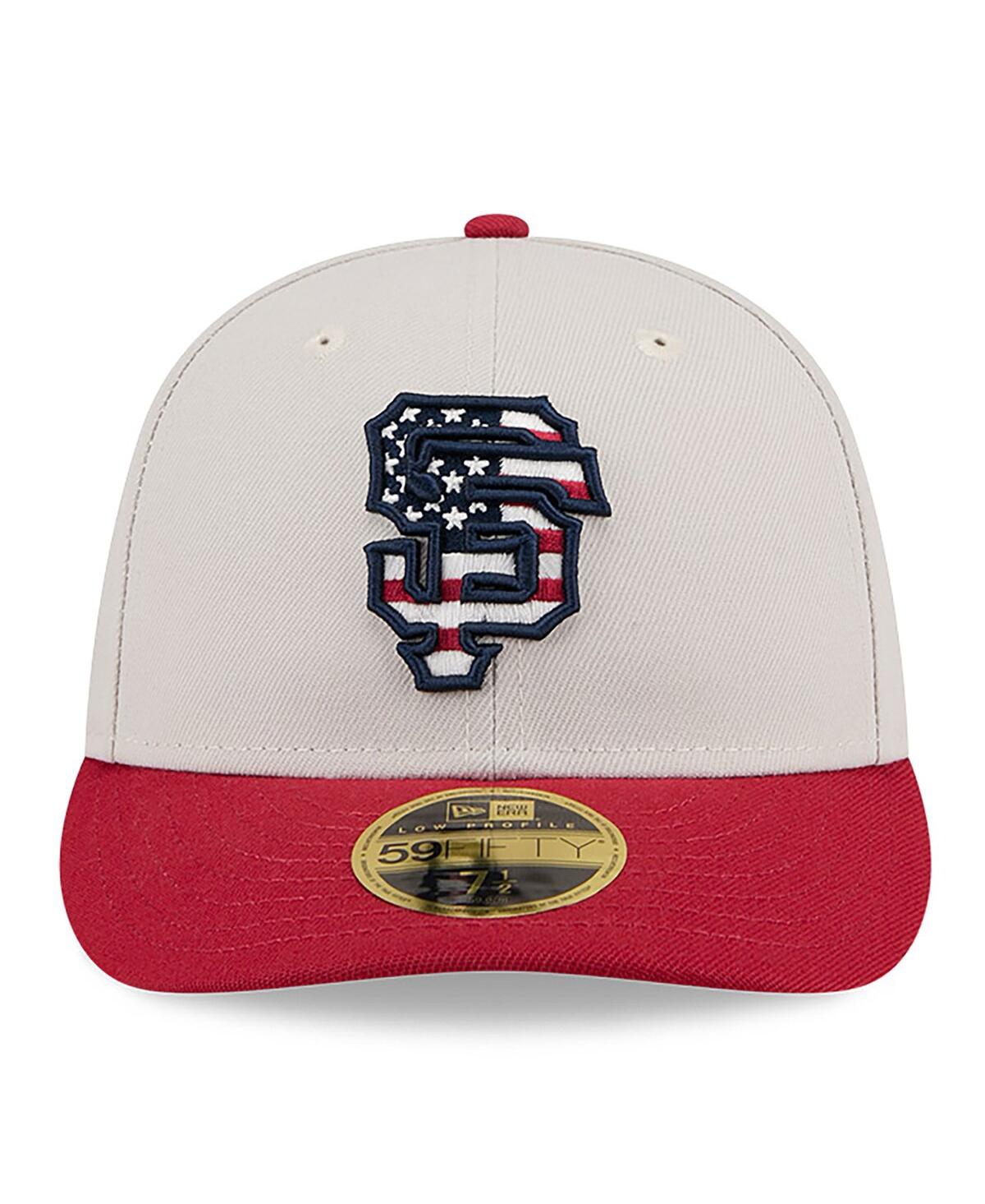 New Era Men's Red San Francisco Giants 2024 Fourth of July Low Profile 59FIFTY Fitted Hat