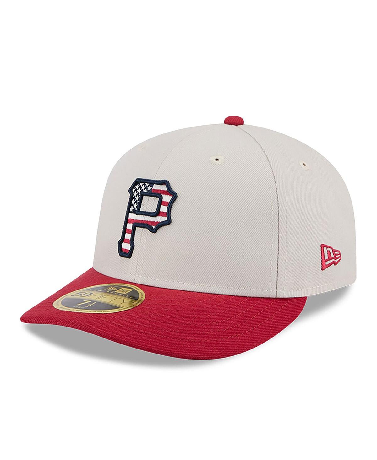 New Era Men's Red Pittsburgh Pirates 2024 Fourth of July Low Profile 59FIFTY Fitted Hat