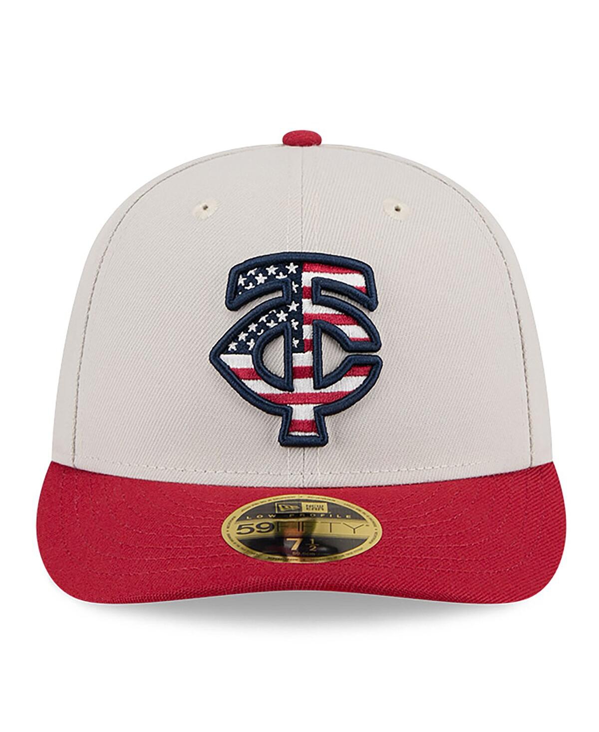 New Era Men's Red Minnesota Twins 2024 Fourth of July Low Profile 59FIFTY Fitted Hat