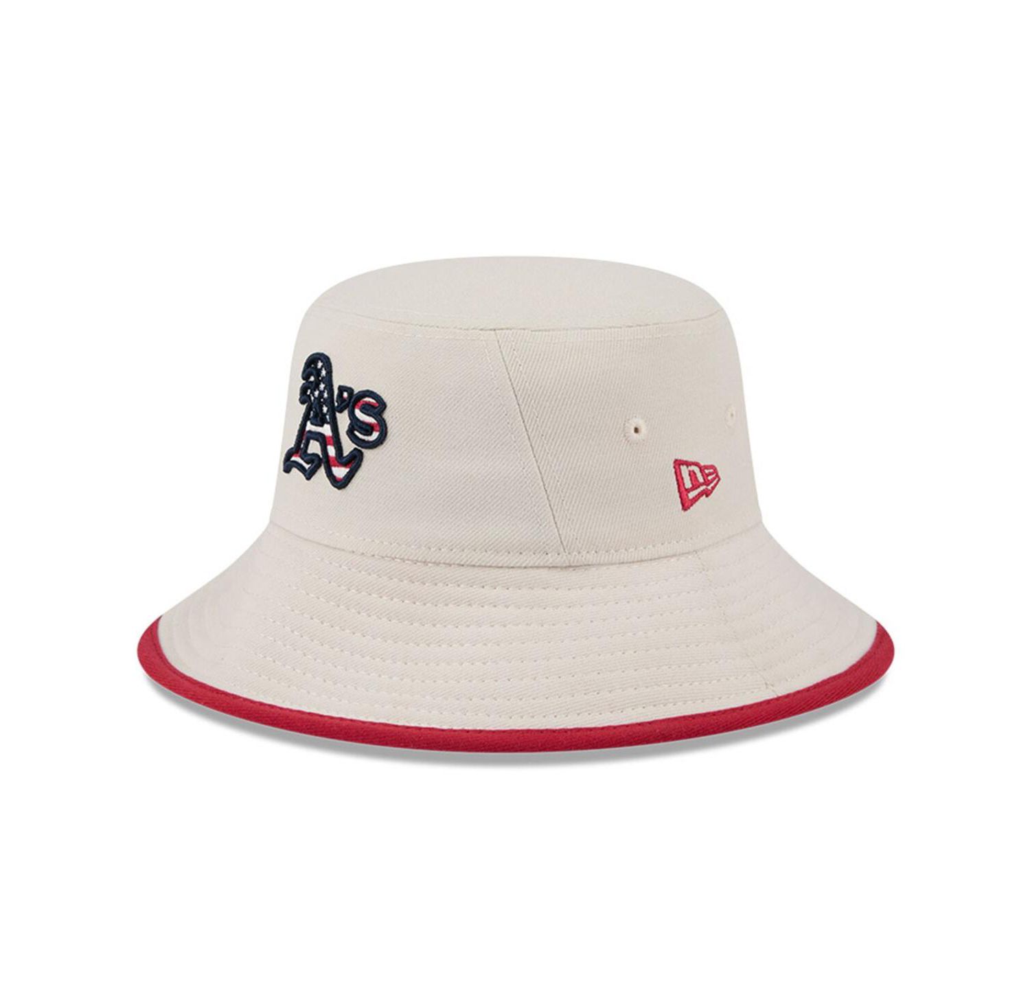 Men's Khaki Oakland Athletics 2024 Fourth of July Bucket Hat