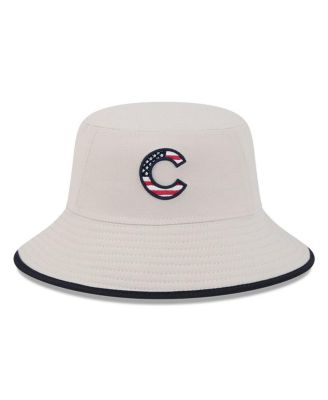 Men's Khaki Chicago Cubs 2024 Fourth of July Bucket Hat