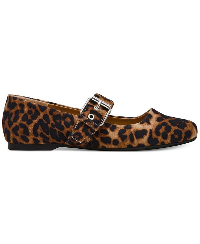 Ganni Glanzende gesp ballerina flats