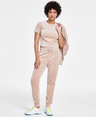 GUESS - Women's Couture High-Rise Pull-On Jogger Pants