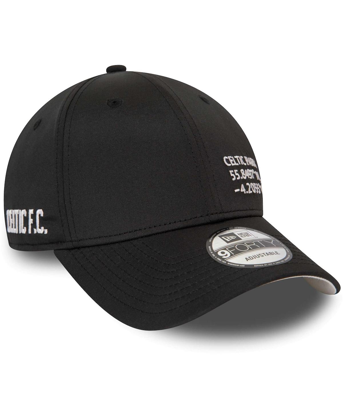 New Era Men'sCeltic Coordinate 9FORTY Adjustable Hat - Black