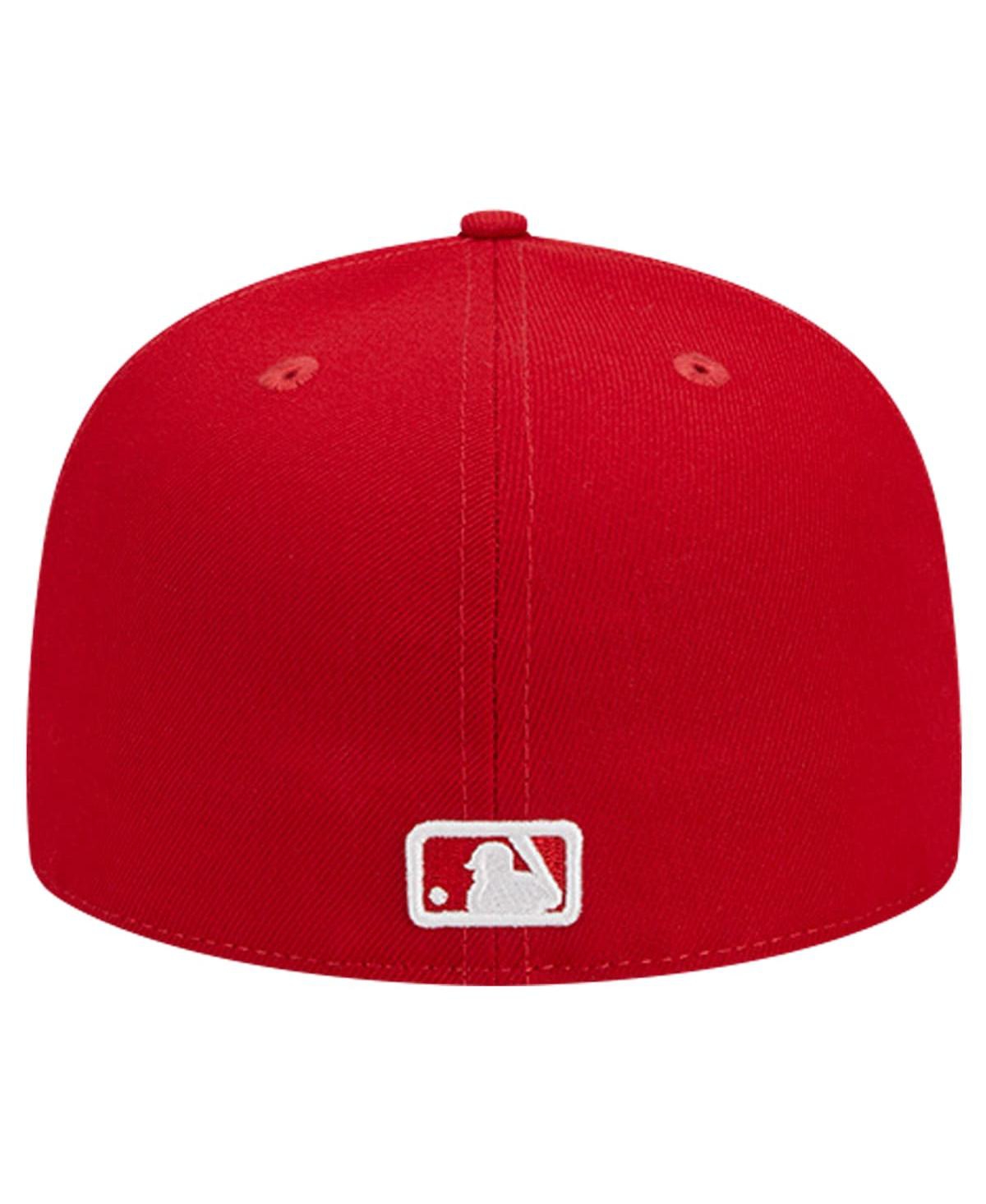 New Era Men's Red Pittsburgh Pirates Logo 59FIFTY Fitted Hat