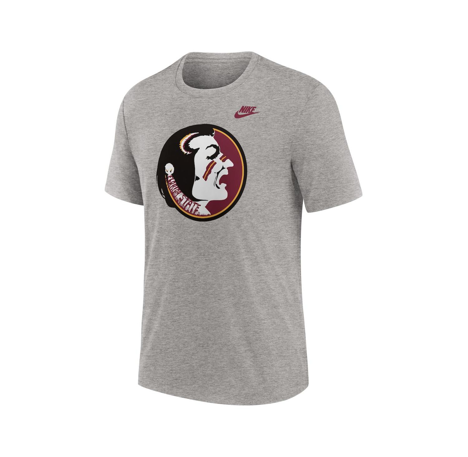 Men's Heather Gray Florida State Seminoles Blitz Evergreen Legacy Primary Tri-Blend T-Shirt