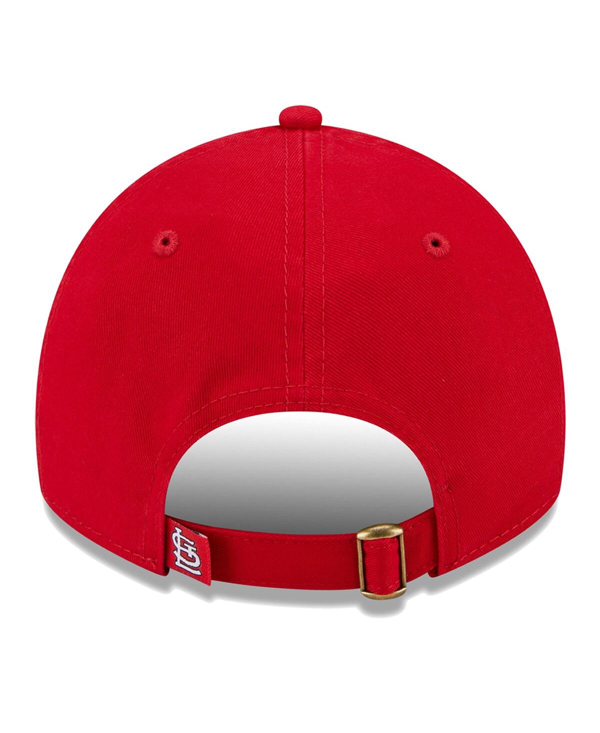 New Era Women's Red St. Louis Cardinals Script 9twenty Adjustable Hat In Red