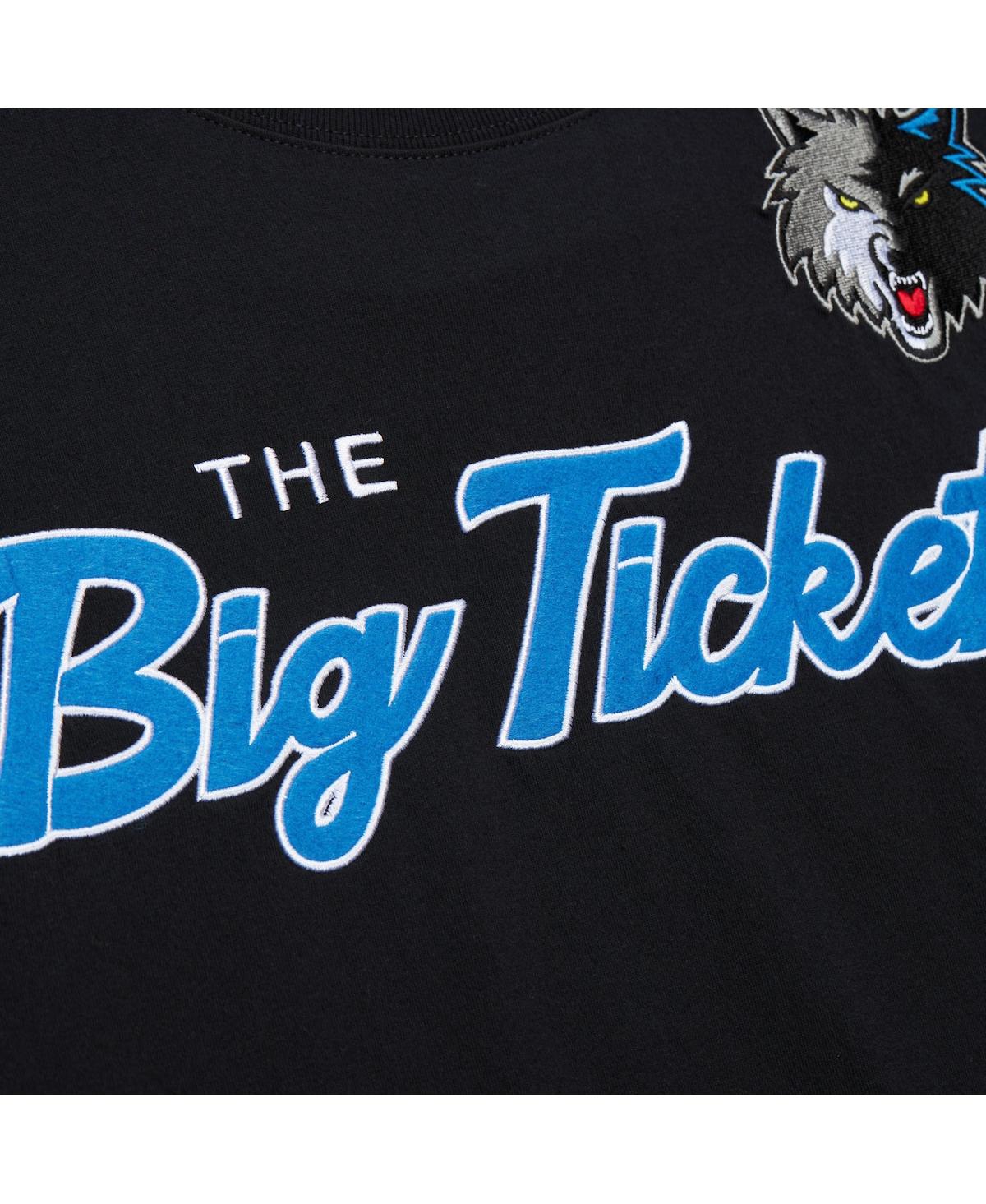 Mitchell & Ness Men's Kevin Garnett Black Minnesota Timberwolves Premium Nickname T-shirt In Black