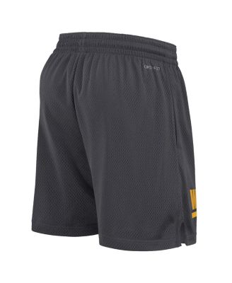 Men's Anthracite West Virginia Mountaineers 2024 Sideline Mesh Shorts