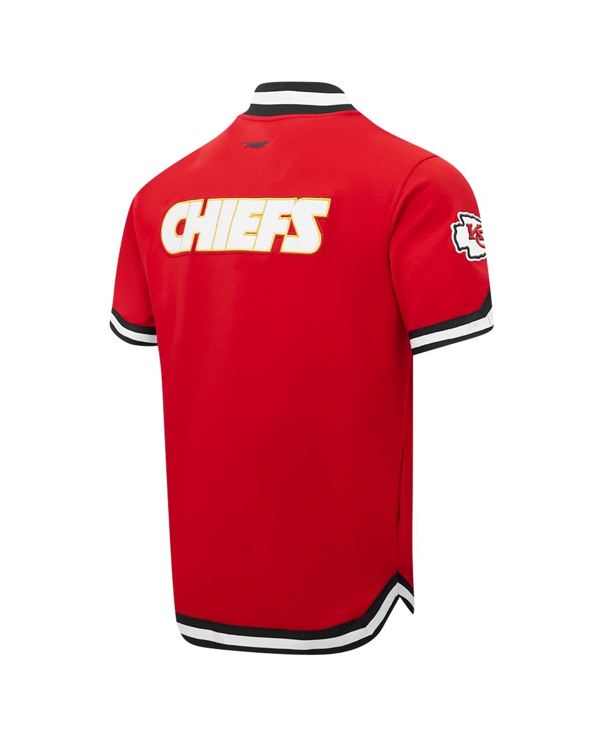 Pro Standard Men'sKansas City Chiefs Classic Warm-Up Short Sleeve Full-Snap Jacket - Red